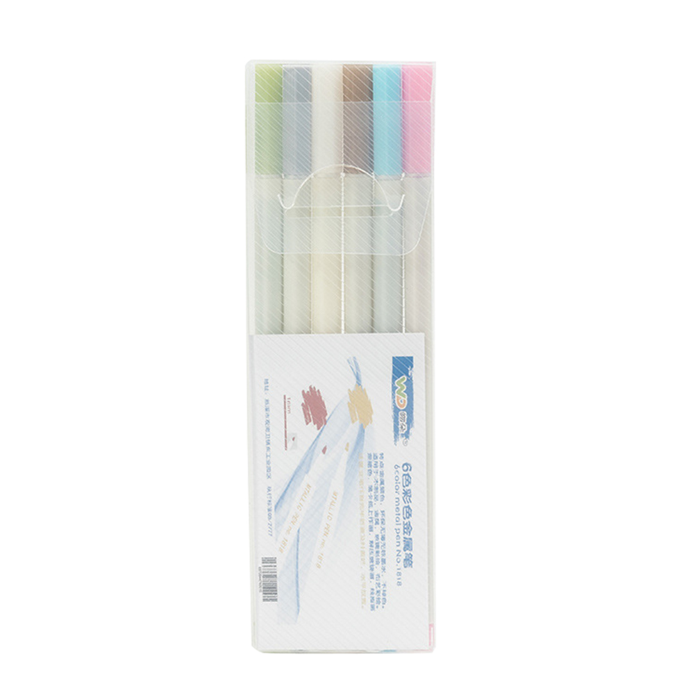 6/12 Colors Fire Paint Markers Invitation Decor Mark Pen for Glass Plastic Paper