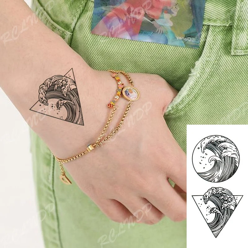 Waterproof Temporary Tattoo Sticker Totem Symbol Sign Fashion Fake Tatto Stickers Flash Tatoo Body Art for Men Women Kids