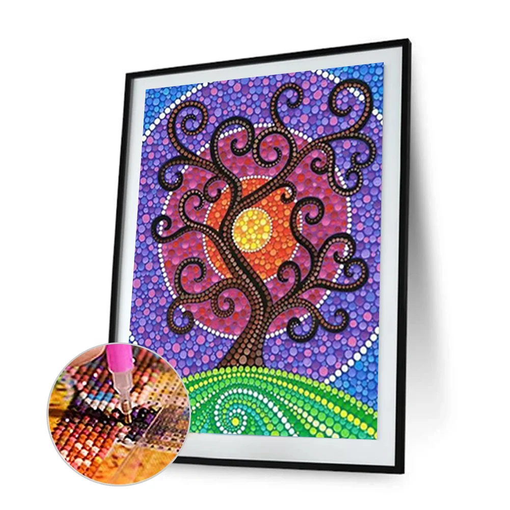 Diamond Painting - Full Crystal Rhinestone - Life Tree(30*40cm)