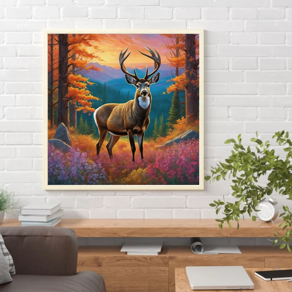 Diamond Painting - Full Round Drill - Elk(Canvas|40*40cm)