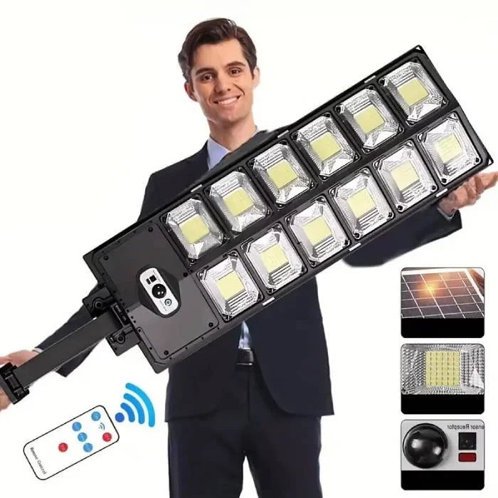 504 LED Ultra-Bright Solar Street Light with Remote & Motion Sensor