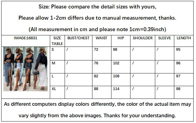 Street Retro Women's High Waist Irregular Slit Denim Skirt
