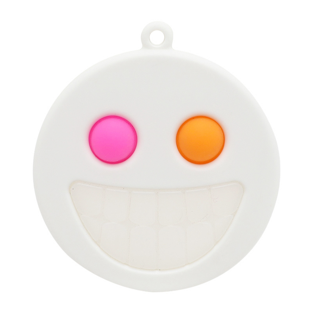 

Smile Face Bubble Sensory Autism Antistress Silicone Keychain for Kids, 501 Original