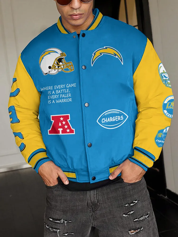 Los Angeles Chargers  National Football League 2024 Make Your Mark Unisex Varsity Jacket