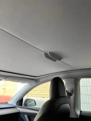 Model Y Retractable Sunroof Sunshade Heat Reducing and Light Diffusing Shade  