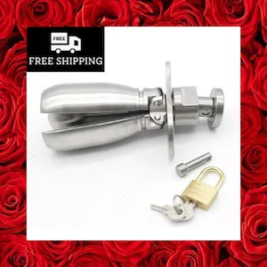 pornhint Pornhint Male Chastity Device Anus Expansion Adjustable Anal Plug Butt Plug Lock Anal Dilator Anal Sex Toy Adult Game Chastity Device Virginity Lock