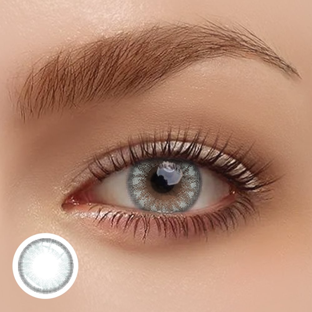 Cider Blue Yearly Contact Lenses Yearly Colored Contacts Daily Wearing 14.2mm