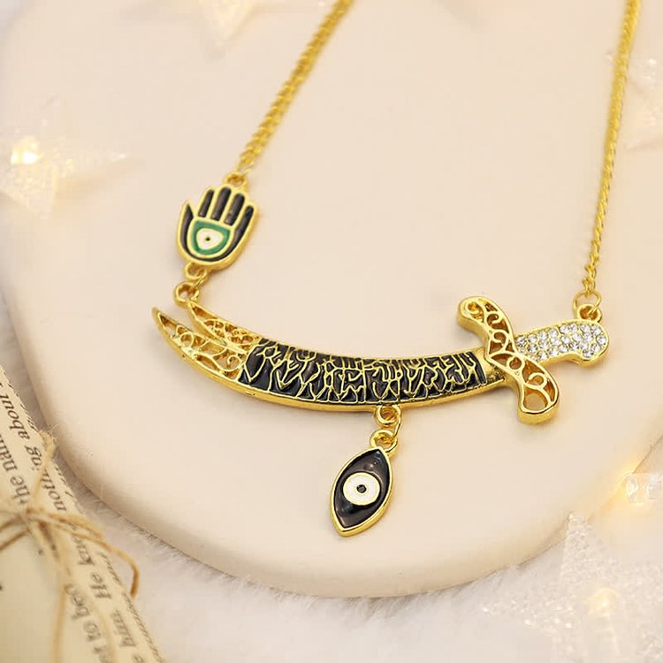 Hamsa With Evil Eye Creative Protection Necklace