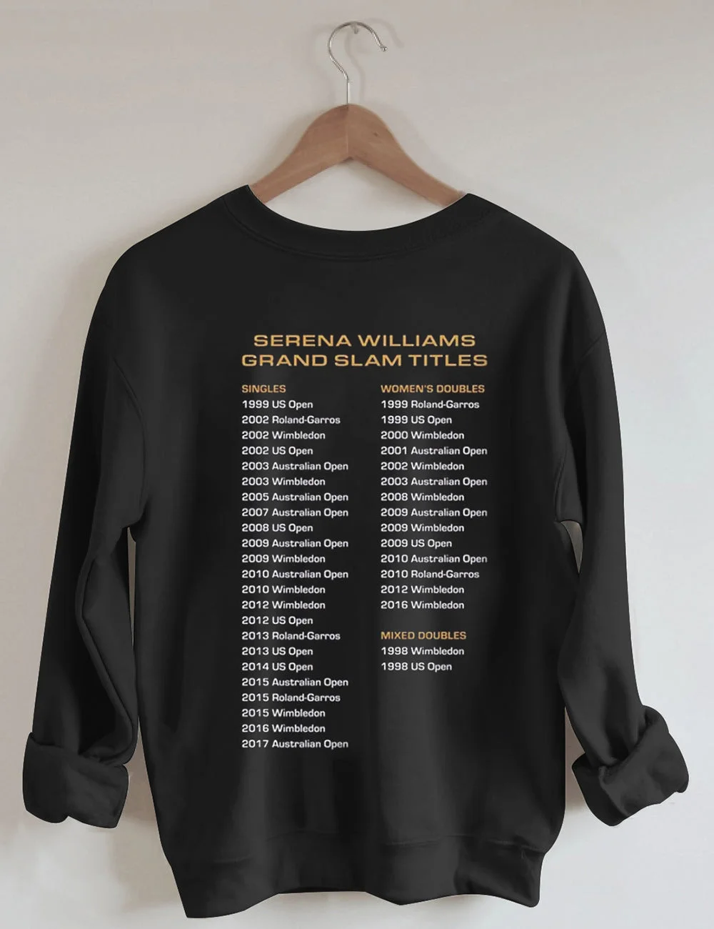 Serena Williams Goat Black Sweatshirt