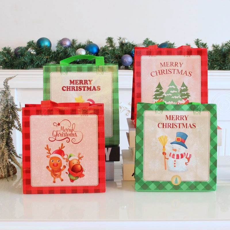 Christmas Cartoon Style Minimalist Elk Nonwoven Family Gathering Daily Festival Gift Bags