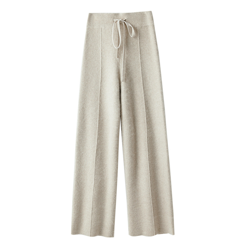 Middle Creases Women's Cashmere Pants REAL SILK LIFE