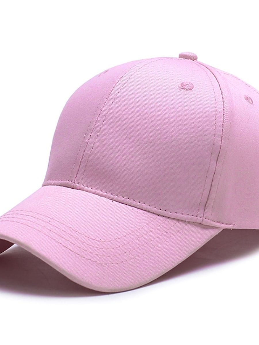Unisex Baseball Cap Street Dailywear Pure Color Sun Protection Hat