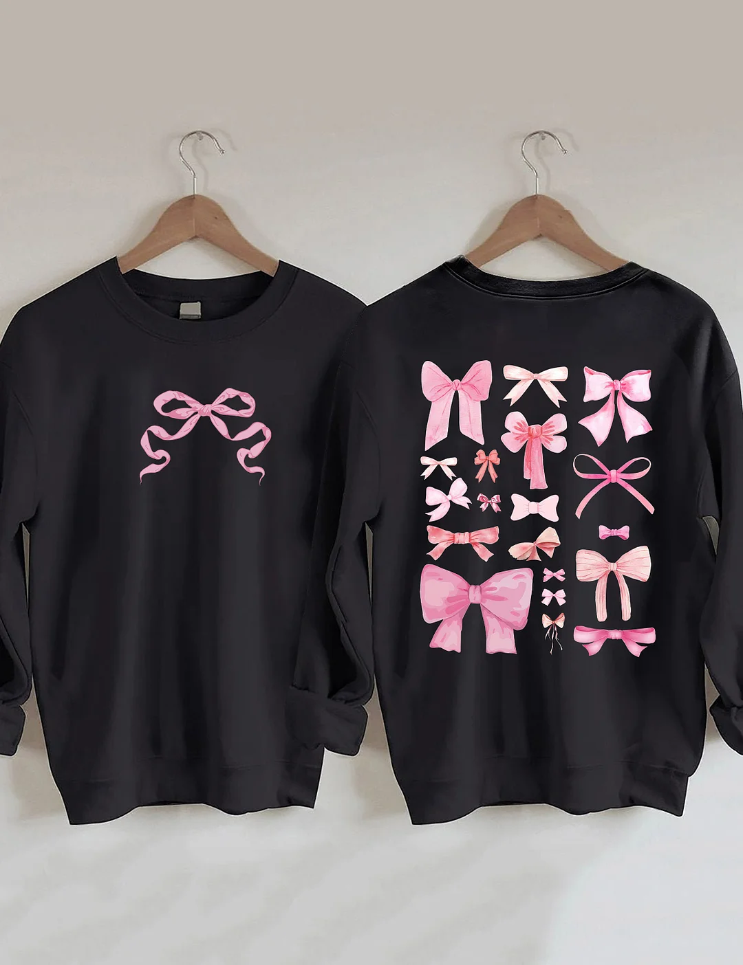 Coquette Pink Bow Y2K Sweatshirt