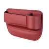 Car Seat  Organizer Leather Side Storage Box Car Seat Side Drink Phone Holder
