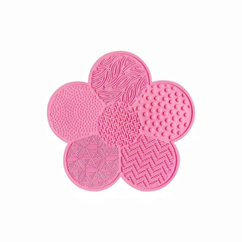 Silicone Apple Scrubbing Pad With Suction Cup Silicone Makeup Brush Cleaning Pad Portable Washing Tool Large Number Of In Stock