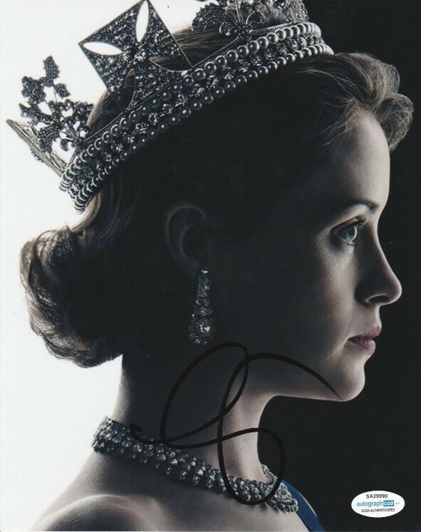 CLAIRE FOY SIGNED THE CROWN QUEEN ELIZABETH SIGNED 8x10 Photo Poster painting #2 ACOA COA PROOF!