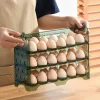 36pcs Egg Storage Box Refrigerator Side Door Storage Rack