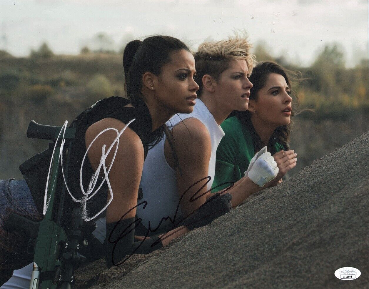 Naomi Scott +1 Authentic Hand-Signed Charlie's Angels 2019