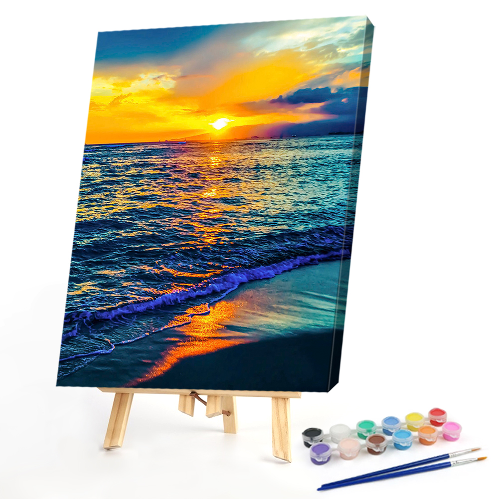 

40*50CM - Paint By Numbers - Seaside, 501 Original