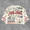 Money Power Respect Printed Three-quarter Sleeve T-shirt