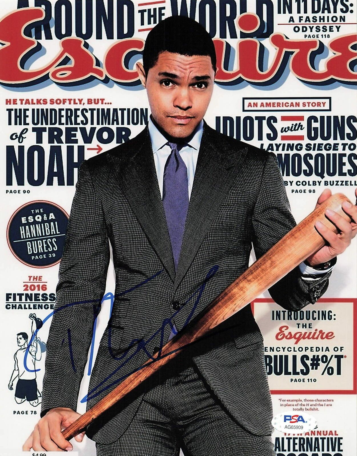 Trevor Noah signed 8x10 Photo Poster painting PSA/DNA Autographed Comedian