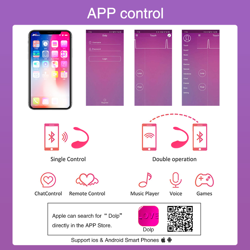 Wearable Bluetooth Vibrator for Women Remote Control App