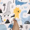 Spring Autumn New Baby Girl Boy Dinosaur Print Long Rompers