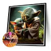 Yoda Star Wars - Rundbohrer Diamantmalerei - 40*40cm