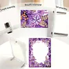 Special Shape Purple Lily Table Top Diamond Painting Frame Kits for Families