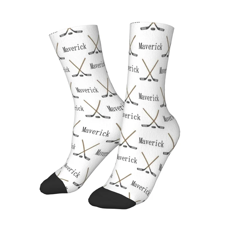 Personalized Kids Hockey Sports Socks|S15