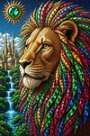 Luxury AB Velvet Diamond Painting Kit - Lion