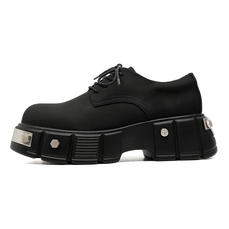 Tanguoant Tanguoant 2024 New Youth Round Head British Wind Low Heel Tooling Shoes Men's Fashion Casual Fashion Shoes 22977-A