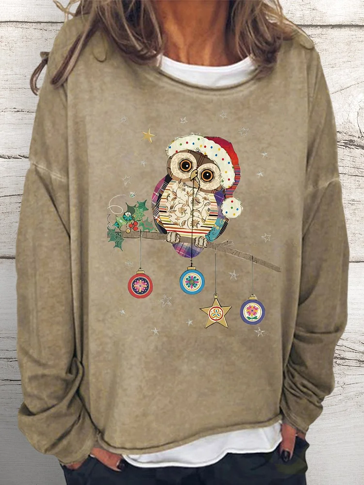 Christmas owl sweatshirt-607370-Annaletters