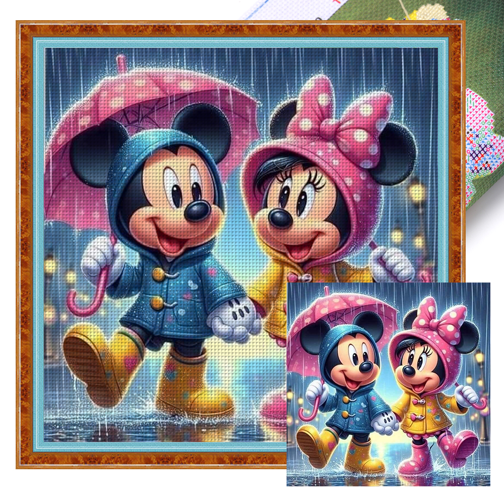 Mickey Full 11CT Pre-stamped Canvas(45*45cm) Cross Stitch