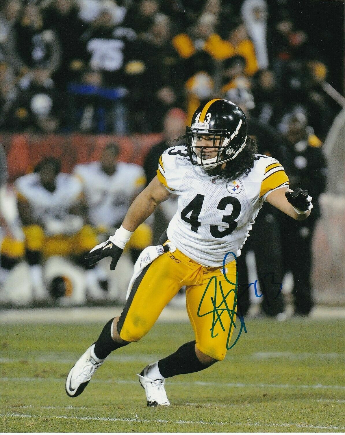 Troy Polamalu Autographed Signed 8x10 Photo Poster painting ( HOF Steelers ) REPRINT