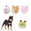 Dog Ball Toys - Super Squeaky Durable Dog Toys for All Breeds - Plush Dog Squeak Toy Balls | Animal-Themed Plush Toys