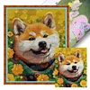 Dog - Full Embroidery 2 Strands 14CT Stamped Cross Stitch - 37*47CM