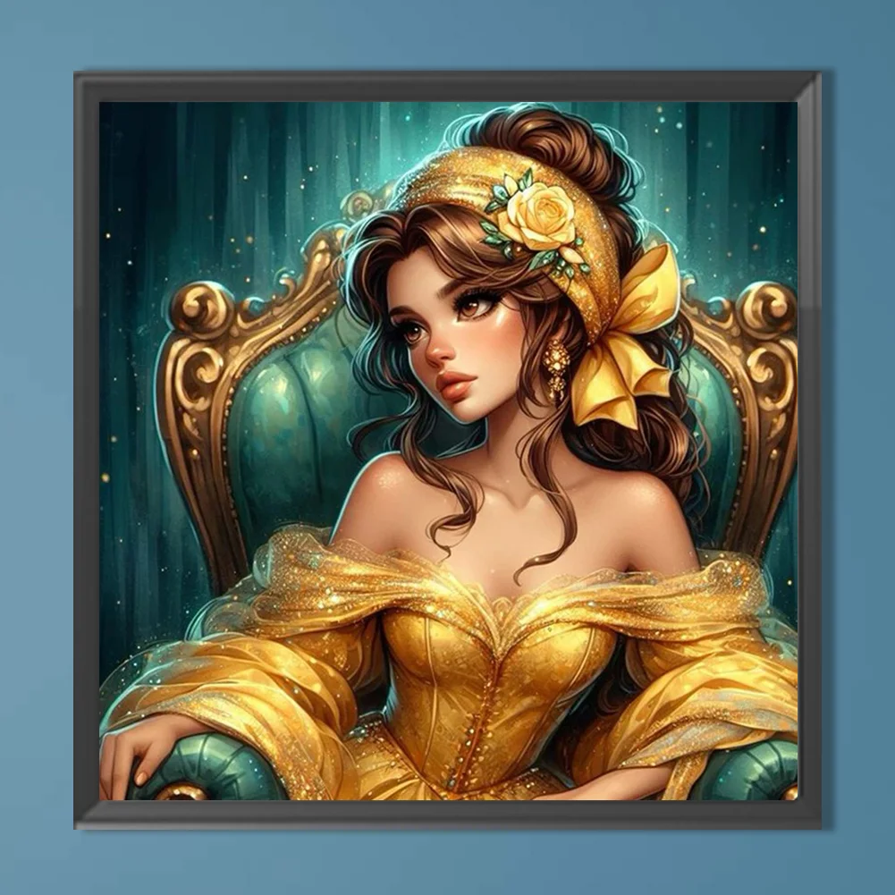 Diamond Painting - Full Round Drill - Belle(Canvas|40*40cm)