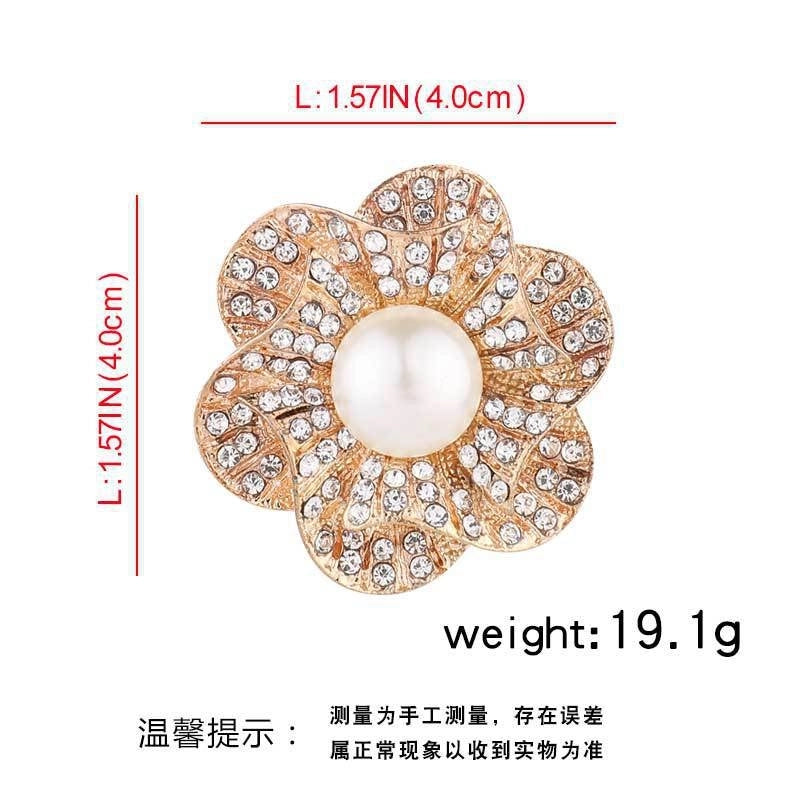 Elegant Glam Pin Heart Shape Flower Bow Knot Alloy Plating Artificial Pearls Women’s Brooches