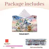 Letter Butterfly DIY PULeather Diamond Painting Tissue Box for Adults Beginners Gem Art Painting Napkin Holder for Living Room Bedroom Bathroom Table Decor
