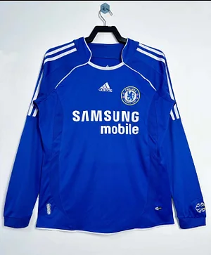 2006/2007 Long Sleeve Retro Chelsea Home Football Shirt 1:1 Thai Quality