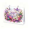 DIY 2027 Diamond Painting Calendar Art Kit Paper Desk Calendar Desktop Decoration Craft Kit