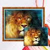 (US Only)Counted Cross Stitch Kits Animal Canvas 14CT Needlework Sets DIY Decor 40x50 cm