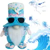 2Pcs Beach Gnomes Plush Cute Shelf Sitters with Weighted Base for Birthday Gifts
