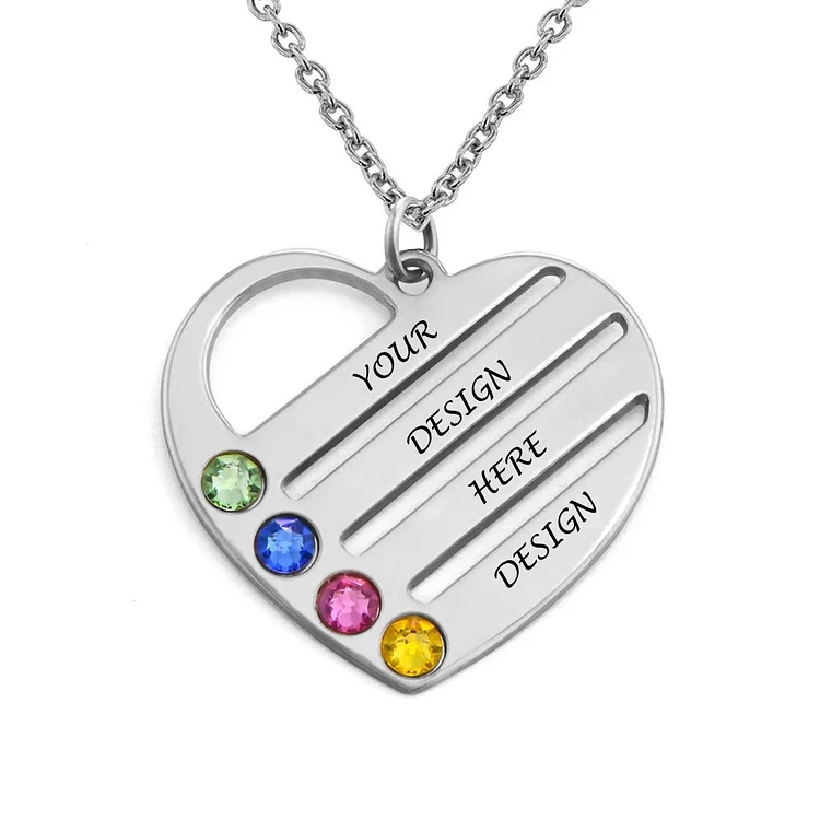 Personalized Design Heart-shaped Necklace