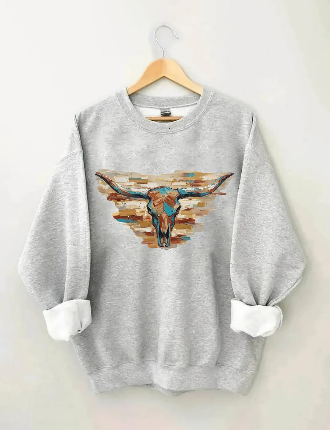 Longhorn Cow Sweatshirt