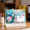 Bluebird 2027 DIY Diamond Painting Calendar Kit with Special Shaped Partial Drill Resin Diamonds 7.68x6.69in Monthly Flip Tabletop Calendar for Adults Beginners Home Office Decor Gift