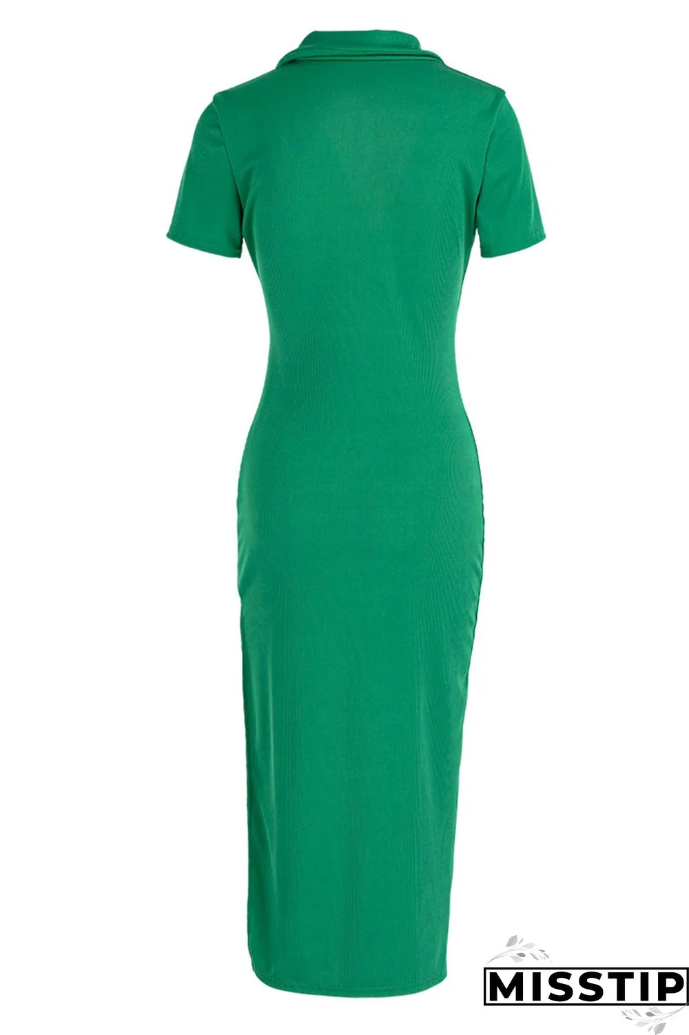 Black Casual Solid Patchwork Slit V Neck Straight Dresses