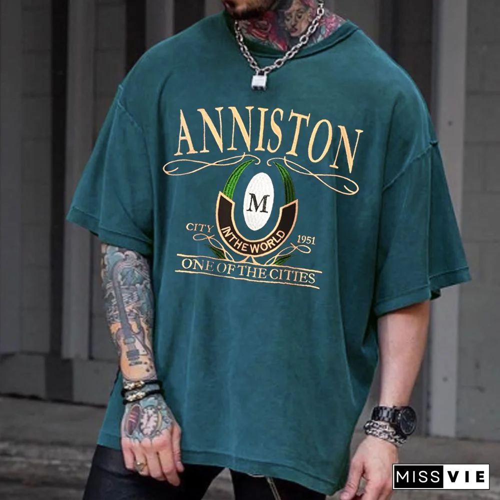 Retro Oversized Anniston Men's T-Shirt