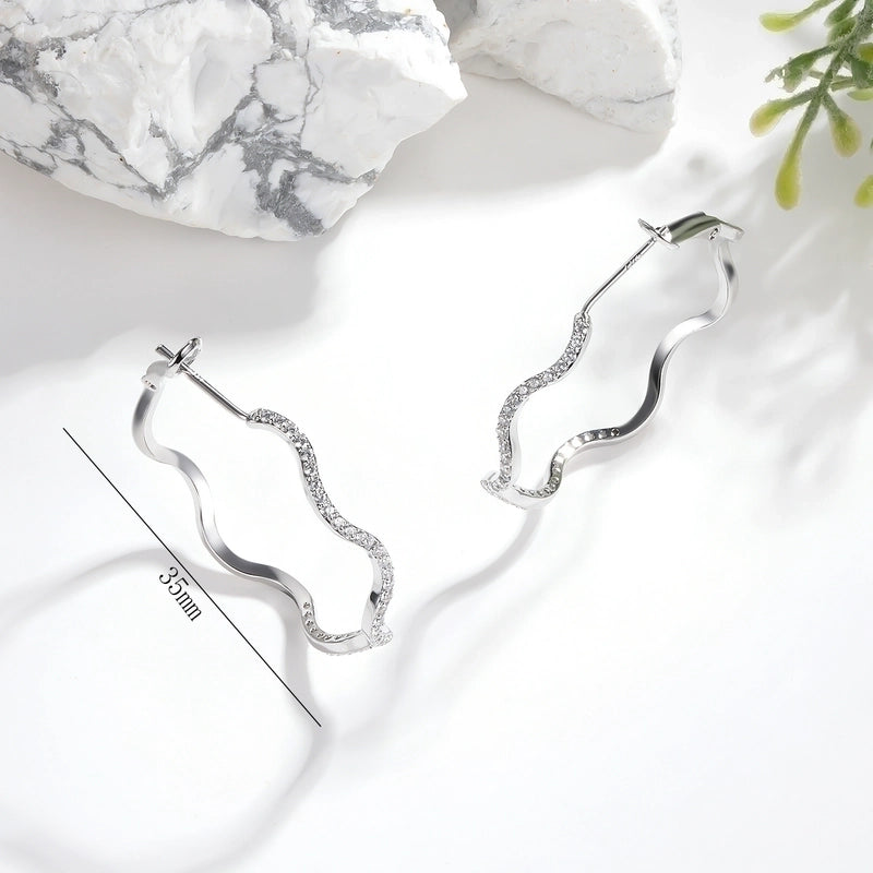 1 Pair Minimalist Round Copper 18K Gold Plated Hoop Earrings